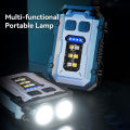 Warsun Portable Mini Keychain Light LED High Bright Flashlight Dual Light Source Camping Fishing Multi-function Tool Torch Lamp. 