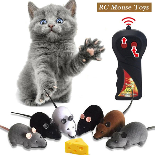 Wireless RC Rat Mice Cat Toys Remote Control Mouse Funny Playing Novelty Mouse Toys For Cat Dog Pet
