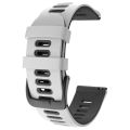 20mm Width Double Colors WatchBand Wrist Band Skin Silicone Watch Strap.