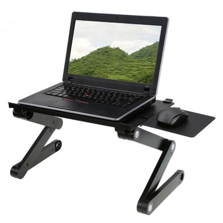 Aluminum Laptop Table With Mouse Pad