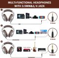 OneOdio A71 Wired Over Ear Headphones, Studio Headphones with SharePort, Professional Adapter-Free Monitor Recording & Mixing Headphones with Stereo Sound for Electric Drum Piano Guitar Amp (Brown). 