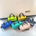 Street Style Kid's Messenger Bag Trendy Cool Men Girls' Accessories Bag Hip Hop Letters round Bag Outdoor Casual Travel Bag. 