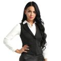 Women's Vests Fashion Womens Slim Fit Suit Vest V-Neck Single Button Sleeveless Formal Blazer West Jackets Office. 