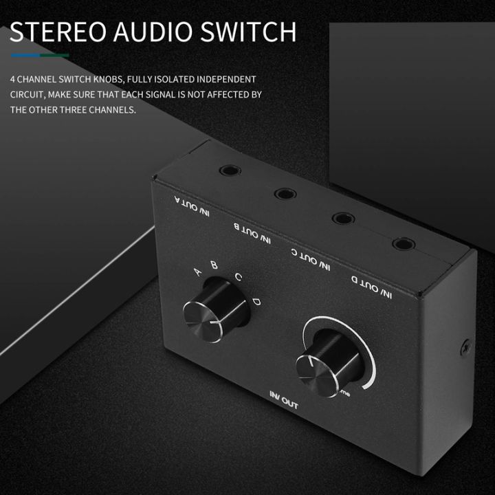 4%20Port%20Audio%20Switch%203.5mm%20Audio%20Switcher%20Stereo%20Aux%20Audio%20Selector%204%20Input%201output/1input%204%20Output%20Audio%20Switcher%20Box%20-%20Image%202
