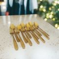 12 Pieces Golden Stainless Steel Spoon Set - Add A Touch Of Luxury To Your Dining Table With This Golden Spoon Set. 