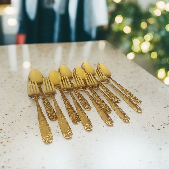 12%20Pieces%20Golden%20Stainless%20Steel%20Spoon%20Set%20-%20Add%20A%20Touch%20Of%20Luxury%20To%20Your%20Dining%20Table%20With%20This%20Golden%20Spoon%20Set%20-%20Image%205
