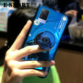 Phone Case Vivo V21E Back Cover Cute 3D Design Camera Phone Cases with Stand Holder Lanyard Soft Silicone Shockproof Vivo V21E Case.