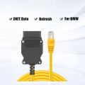 ESYS ENET Cable For BMW F-series ICOM OBD2 Coding Diagnostic Cable Ethernet to Data OBDII Coding Hidden Data Tool OBD2 Scanner.