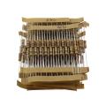 300PCS 30 Values 1/2W Carbon Film Resistors Kit 5% Metal Resistors Set 10-1M Ohm Carbon Film Resistors with Individually Labeled.