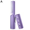 2 In 1 Lazy Straightener Hair Hot Comb Portable Mini USB Rechargeable Hair Straightener Fast Heating Hair Styling Tools.