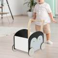 Wooden Baby Push Cart Push and Pull Stand Multifuctional Push Toy Shopping Cart for. 