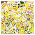 60 Cartoon Cute Fruit Banana Banana Graffiti Stickers Luggage Helmet Kids Reward Stickers Wholesale.