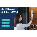 -R Garage Door Opener Keypad and 2 Pack G3T-R 3-Button Remote, for Genie Intellicode Technology and Overhead Opener Easy Install Easy to Use. 