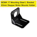 42mm NEMA 17 Stepper Motor Bracket For 3D Printers Geared Stepper Motor Bracket NEMA 17 17HS4401 Mount Alloy Steel Mounting Bracket 42mm Alloy Steel L Bracket Stepper Motor Holder. 