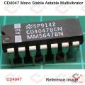 2Pcs-CD4047BE CD4047 CD-4047 4047 DIP-14 Pin Package CMOS Mono-Stable Multi-Vibrators Logic Multiple Frequency Oscillator IC Breadboard Friendly IC Electrical Circuitry & Parts. 