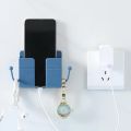 Charger Rack Shelf Phone Charging Holder Practical Home Wall Mount Mobile Multifunction Bracket Adhesive Universal Stand-Multicolor.
