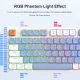 Ajazz AKP815 Wired Gaming Mechanical Keyboard RGB 81Key+ Color Screen Layout Multilingual layout. 