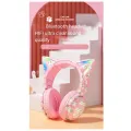 Cartoon Gaming Anime Headphones LED Stereo Music Headphones with Microphone Control -B. 