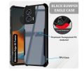 WOW IMAGINE Shock Proof Clear Protective Back Case for 𝐌𝐨𝐭𝐨𝐫𝐨𝐥𝐚 𝐄𝐝𝐠𝐞 𝟓𝟎 𝐅𝐮𝐬𝐢𝐨𝐧 𝟓𝐠 - AirEDGE Technology | 360 Degree Camera Protection | Transparent Hybrid Back Case Mobile Cover - Black Xundd Cover Motorola Edge 50 Fusion 5g. 