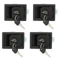 JDXHLAU 4X Rv Car Paddle Entry Door Lock Latch Handle Knob Camper-Trailer Pull Type Panel Door Lock.