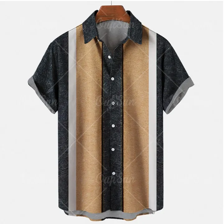 2022%20Hawaiian%20Shirt%20Men%205xl%20Men's%20Striped%20Shirt%203d%20Print%20Fashion%20Casual%20Retro%20Style%20Short-sleeved%20Unisex%20Shirt%20Camisa%20Manga%20Curt%20-%20Image%202