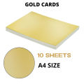White Gold Business Card Print Paper - 10 pcs A4 Size 300gsm.