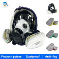 15 in 1 chemical gas mask 6800 dust respirator anti fog full face mask for industrial acid gas, welding spray paint insecticide.