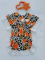 Baby Girls soft & Fashionable kaftan Dress for 0 -7 years with matching hair band. 