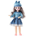 30 cm Sweet Barbie Doll Set Gift Box Dress-up 6 Points BJD Doll with Music Girl. 