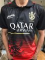 IPL RCB Royal Challengers Bangalore 2023 New Jersey With Collar Short Sleeves.