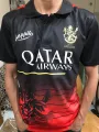IPL RCB Royal Challengers Bangalore 2023 New Jersey With Collar Short Sleeves.