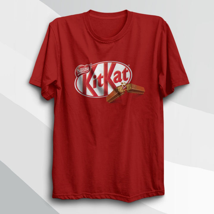 Kitkat Red T-shirt for men by Unique Outfits