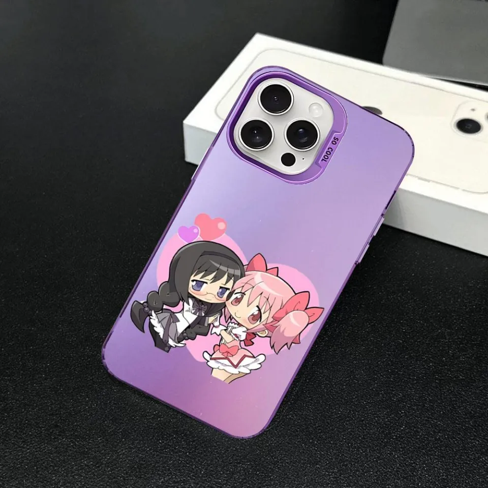 Fashions Puella Magi Madoka Magica Phone Case For IPhone 16 15 Pro Max Case  14 Plus 13 12 11 Color Silver Case | Daraz.com.bd