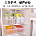 FaSoLaJapanese Kitchen Refrigerator Storage Box Plastic Box Transparent Foodstuff Box Storage Box Drawer Storage Basket.