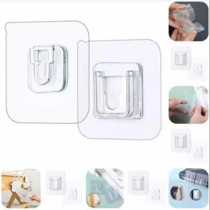 10Pair%20Double%20Sided%20Wall%20Adhesive%20Hook%20Socket%20Holder%20-%20Image%202