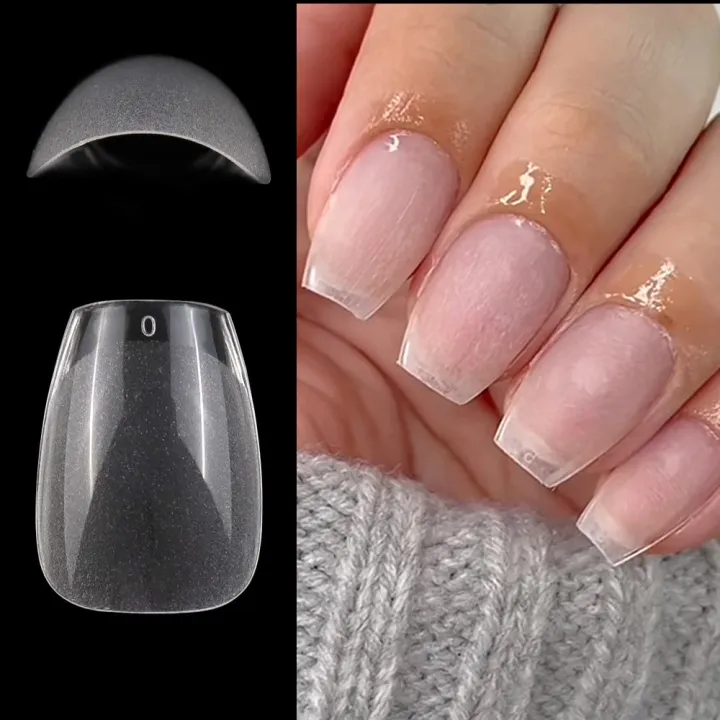 120pcs XXS Coffin Gelly Nail Tips Pre-shape Extra Short Press on Nails for Small nail bed Extension Home DIY Salon