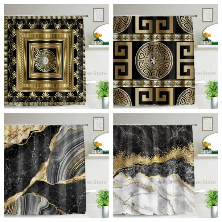 Black%20Gold%20Luxury%20Shower%20Bathroom%20Curtain%20Waterproof%20Fabric%20Modern%20Marble%20Bath%20Toilet%20Door%20Curtains%20Home%20Decor%20Cortinas%20De%20ducha%20-%20Image%204