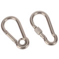 Multifunctional 304 Stainless Steel Spring Snap Carabiner Quick Link Lock Ring Hook Snap Shackle Chain Fastener Hook Demoo.