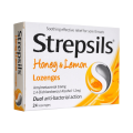 Strepsils honey lemon 24 lozenges. 
