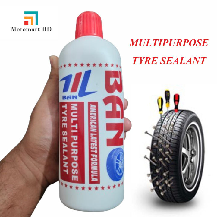 BAN Multi Purpose Tyre Sealant for Bike, Car and Other Vehicles 500ml Bottle