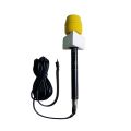 Panasonic Boom Microphone for Journalist with Mobile Converter and Triangle Channel Flag and yellow foam. 