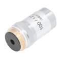 High Power Microscope Lens, Achromatic Objective Corrosion Resistant Brass for Biology. 