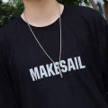 Necklace Male Hip Hip Hop Whistle Blower Pendant Cool Male Sweatshirt Necklace Fashion Accessories.