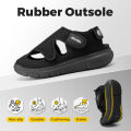 FitVille Men's Sandals Widened Diabetes Shoes Mens Summer Shoes Lightweight for Swollen Feet Plantar Fasciitis Relief Pain.