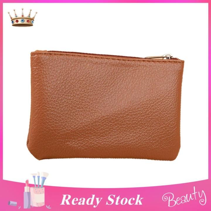 (New)Trendygirl lim Wallet Lychee Pattern Minimalit Wallet Coin Pure Money Cae