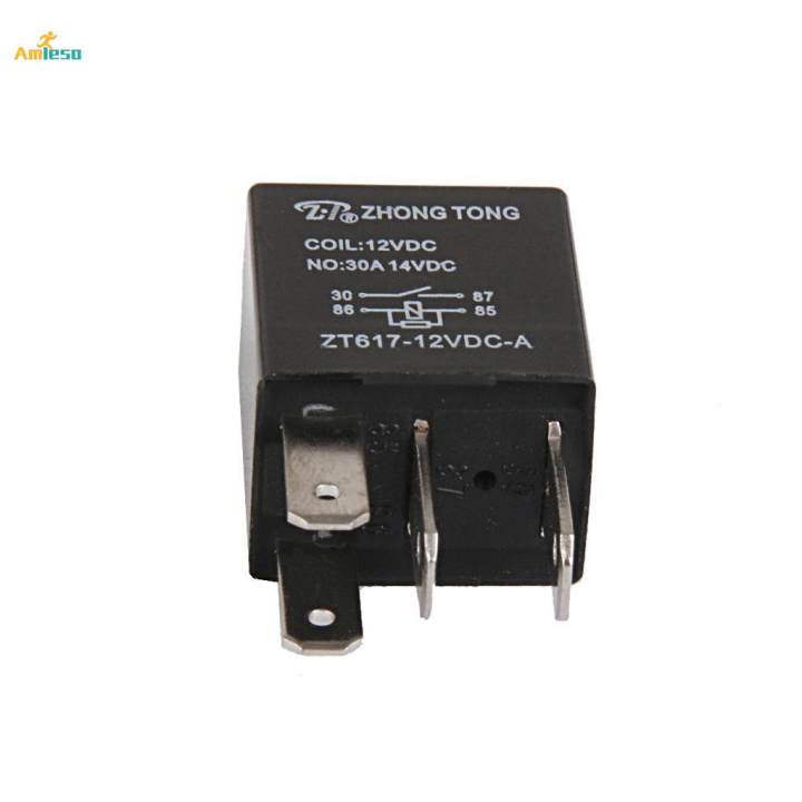 Car%20Truck%20Auto%2012V%2030a%2030%20Amp%20SPST%20Relay%20Relay%204%20Pin%204P%20&%20Socket%204%20Wire%20Type%20-%20Image%206