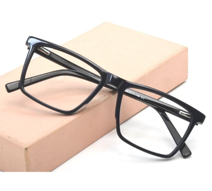 Eyeglass Unisex Acetate Black Square Vintage Eyeglasses Popular