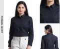 Women's Full Sleeve Formal Shirt Elegant Business Casual Top for Office Wear.