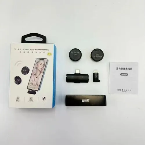 M1%20Round%20Shape%20Wireless%20Dual%20Microphone%20For%20iPhone%20And%20Type%20C%20Mobile,%20Magnetic%20Collar%20Noise%20Cancellation%20Microphone%20-%20Image%203