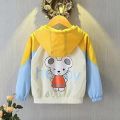 2 3 4 5 6 7 8 9 10 Year Butterfly Girls Jacket Autumn Hooded Zipper Windbreaker Coat Casual Unicorn Boys Outerwear Kids Clothes. 
